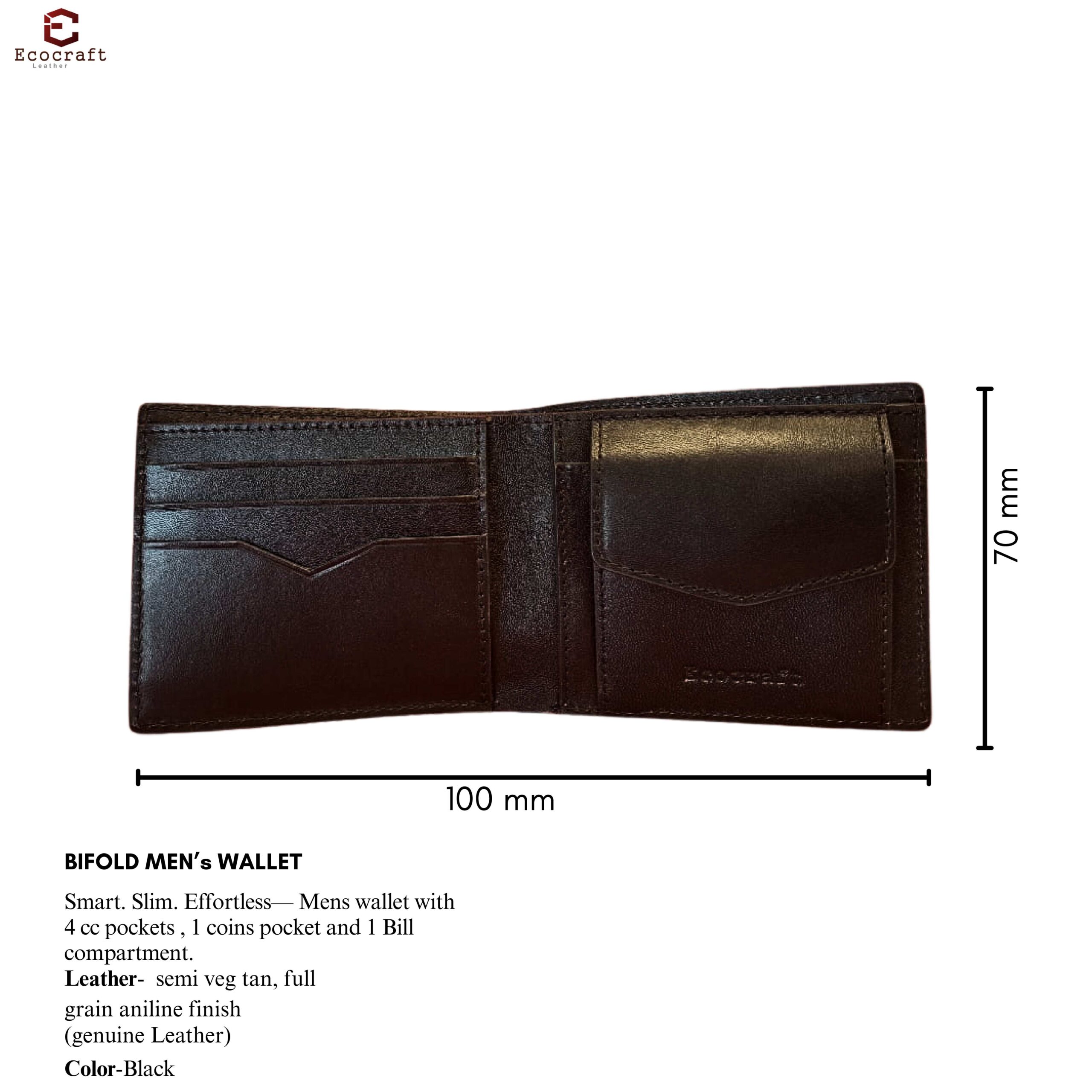 Brown Wallet for Men | Slim Bifold